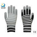 13 Gauge Polyester Liner with PU Coated Safety Gloves